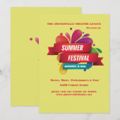 Aankondiging zomerfestival (Voorkant / Achterkant)