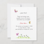 Aankondiging zonneschijnenadoptie (Achterkant)