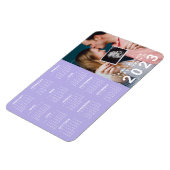 Aankondiging zwangerschap 2023 kalender magneet (Linkerzijde)