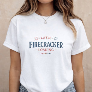Aankondiging zwangerschap 4 juli aanstaande moeder t-shirt