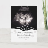 Aankondiging zwangerschap aan grootouders echograf (Voorkant)