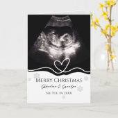 Aankondiging zwangerschap aan grootouders echograf (Gele Bloem)