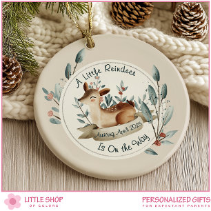 Aankondiging zwangerschap Baby op komst foto Keramisch Ornament