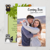 Aankondiging zwangerschap/baby shower uitnodiging (Voorkant / Achterkant)