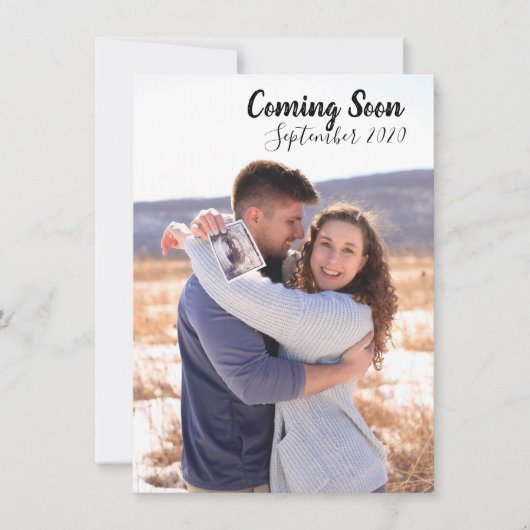 Aankondiging zwangerschap/baby shower uitnodiging (Voorkant)