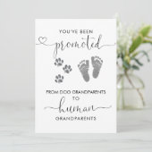 Aankondiging zwangerschap bij grootouders (Staand voorkant)