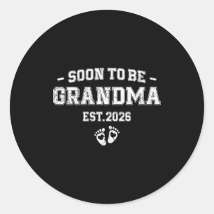 Aankondiging zwangerschap binnenkort oma 2026 ronde sticker