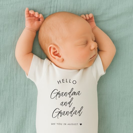 Aankondiging zwangerschap grootouder romper