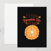 Aankondiging zwangerschap Het eten van pompoentaa (Voorkant / Achterkant)
