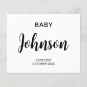 Aankondiging zwangerschap in de begroting (Voorkant)