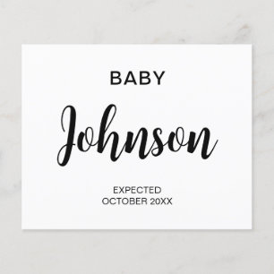 Aankondiging zwangerschap in de begroting