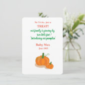 Aankondiging zwangerschap in het seizoen van de he (Staand voorkant)