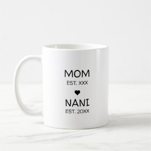 Aankondiging zwangerschap Nani Eerst keer oma Koffiemok
