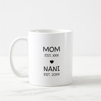 Aankondiging zwangerschap Nani Eerst keer oma Koffiemok