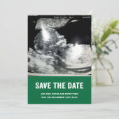 Aankondiging zwangerschap Save the Date (Staand voorkant)