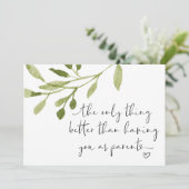 Aankondiging Zwangerschap Voor Ouders Ik Ben Zwang (Staand voorkant)