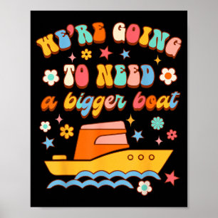 Aankondiging Zwangerschap We gaan een grotere boot Poster
