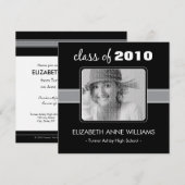 Aankondiging zwart Afstuderen in kaart brengen (Voorkant / Achterkant)