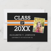 Aankondiging zwart-Oranje Afstuderen foto's (Voorkant)