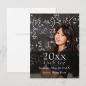 Aankondigingen aangepaste foto afstuderen aankondigingskaart (Voorkant / Achterkant)