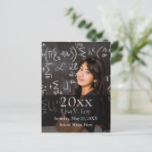 Aankondigingen aangepaste foto afstuderen aankondigingskaart (Staand voorkant)