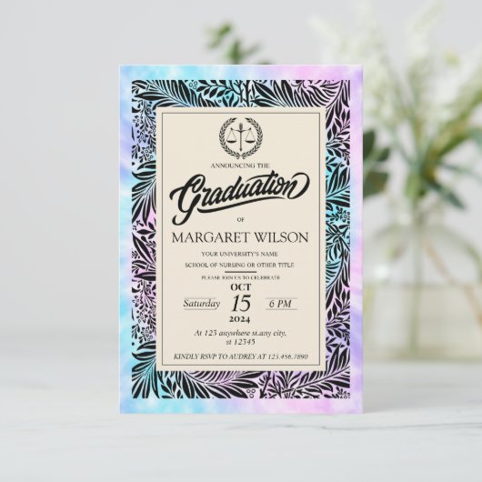 Aankondigingen Advocaat Afstuderen (Staand voorkant)