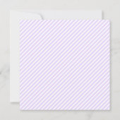 Aankondigingen Baby moderne lavender Pinstripes (Achterkant)