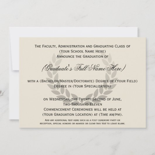 Aankondigingen betreffende de opleiding van de aca (Achterkant)