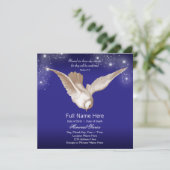 Aankondigingen Blauwe Duif Herdenkingsdienst (Staand voorkant)