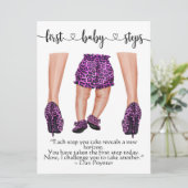 Aankondigingen eerste Baby stappen (Staand voorkant)