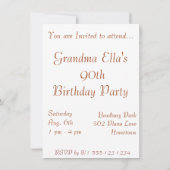 Aankondigingen Floral Birthday (Achterkant)