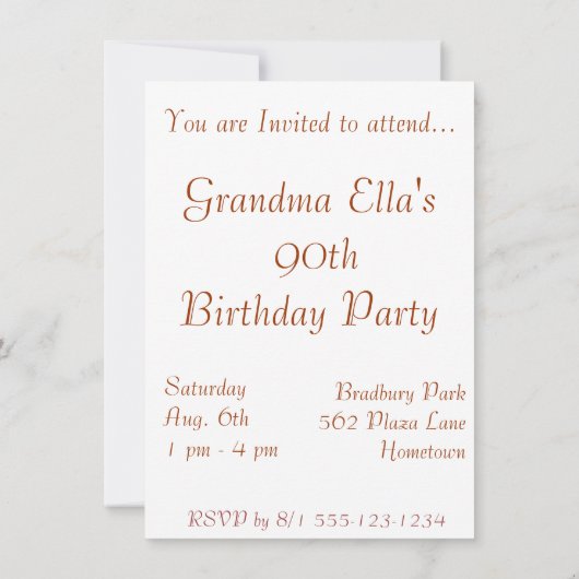 Aankondigingen Floral Birthday (Achterkant)