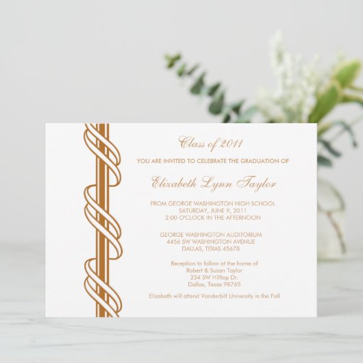 Aankondigingen Gold Scroll Bar (Staand voorkant)