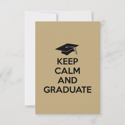 Aankondigingen "Kalm houden en Afstuderen" Afstude (Voorkant)