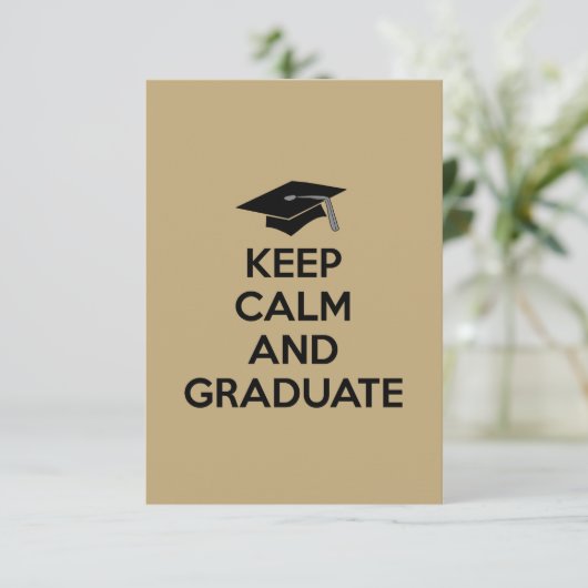 Aankondigingen "Kalm houden en Afstuderen" Afstude (Staand voorkant)