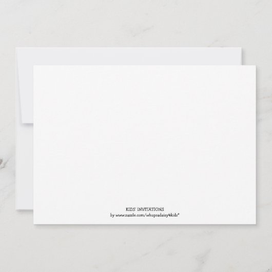 Aankondigingen Kinder opleiding (voor een meisje) (Achterkant)