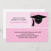 Aankondigingen Kinder opleiding (voor een meisje) (Voorkant / Achterkant)