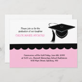 Aankondigingen Kinder opleiding (voor een meisje) (Voorkant / Achterkant)