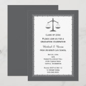 Aankondigingen Law School Attorney Graduation (Voorkant / Achterkant)