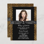 Aankondigingen Leopard Photo Graduation (Voorkant / Achterkant)