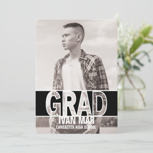 Aankondigingen moderne, oude graad (Staand voorkant)