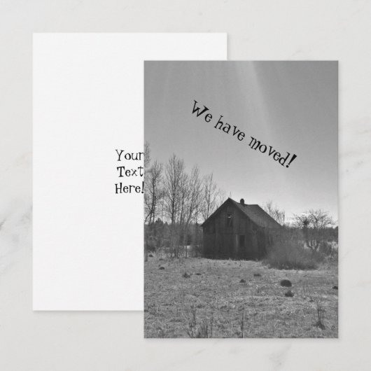 Aankondigingen nieuwe huishouding (Voorkant / Achterkant)