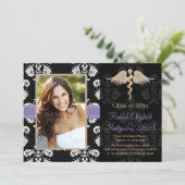 Aankondigingen Paarse studie tandheelkunde (Staand voorkant)