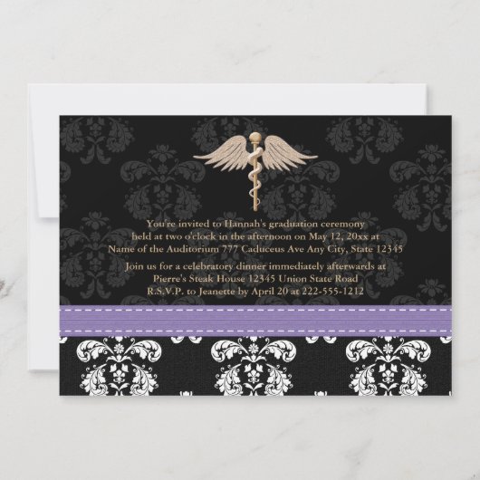 Aankondigingen Paarse studie tandheelkunde (Achterkant)