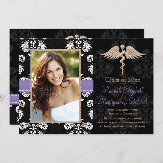 Aankondigingen Paarse studie tandheelkunde (Voorkant / Achterkant)