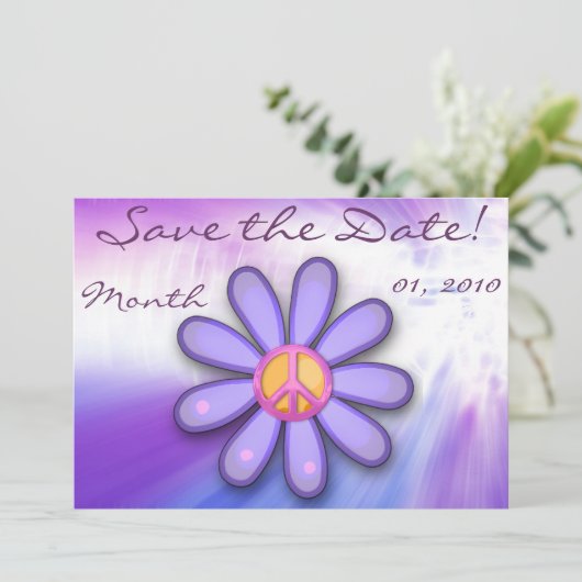 Aankondigingen roze vredesbord (Staand voorkant)