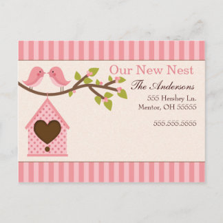 Aankondigingen Tortelduifjes verplaatsen Aankondigingskaart