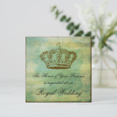 Aankondigingen uitnodigingen Franse Kroon Elegant (Staand voorkant)