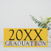 Aankondigingen van afstuderen/partijuitnodigingen (Staand voorkant)