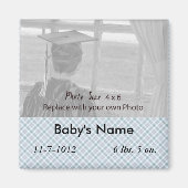 Aankondigingen van Baby Boy Button (Pin) Magneet (Voorkant)